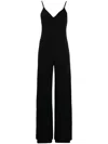 Norma Kamali Low-back Slip Jumpsuit In Black