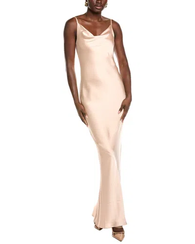 Norma Kamali Slip Maria Gown In Pink