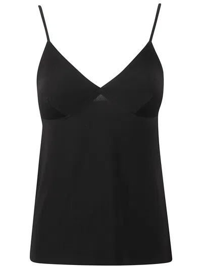 Norma Kamali Top With Thin Straps In Black