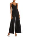 Norma Kamali Backless V-neck Wide-leg Jumpsuit In Multi