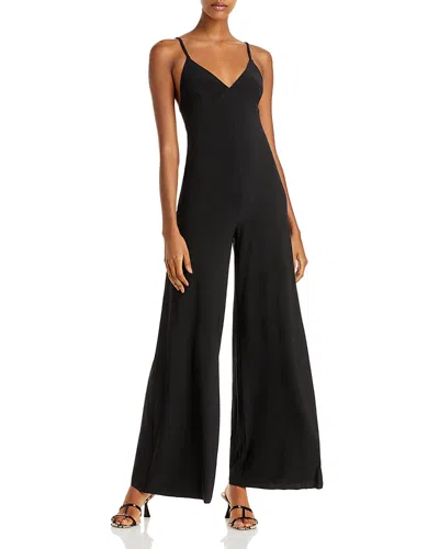 NORMA KAMALI SLIP WIDE LEG JUMPSUIT,KK426JPL162001