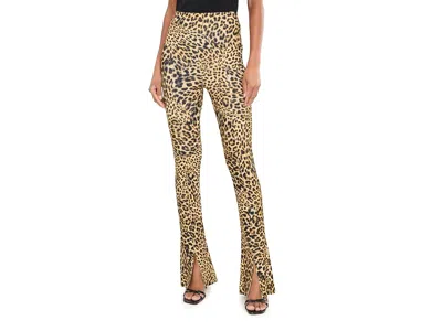 Norma Kamali Spat Leggings Women's Casual Pants Cheetah Patch: Lg (women's 8) 33.5 In Animal Print