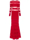 Norma Kamali Spliced Dress Fishtail Gown In 红色