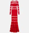 Norma Kamali Spliced Dress Fishtail Gown In Red