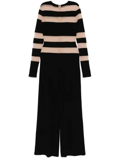 Norma Kamali Spliced Jumpsuit In Black