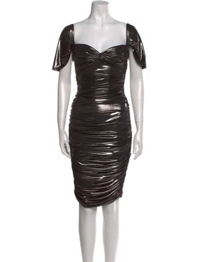 Pre-owned Norma Kamali Square Neckline Mini Dress