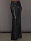 Norma Kamali Straight Jean Skirt To Floor In Black