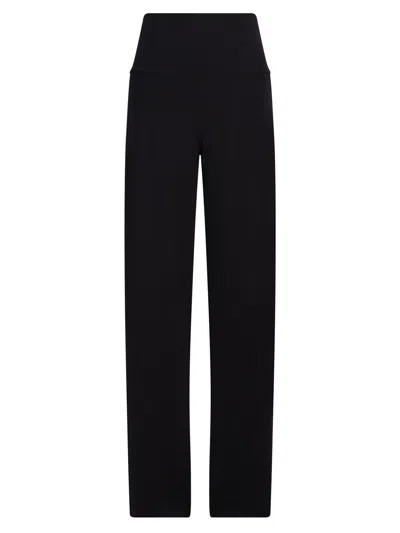 NORMA KAMALI STRAIGHT LEG BLACK TROUSERS
