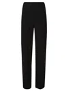 Shop Norma Kamali Straight Leg Pant In Black