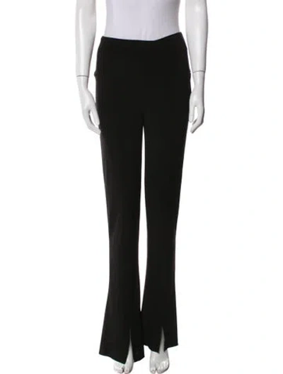 Pre-owned Norma Kamali Straight Leg Pants In Black