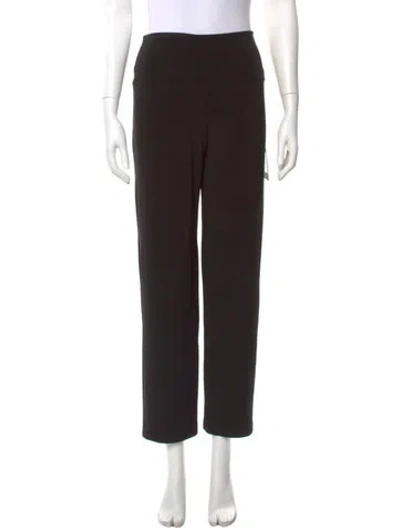Pre-owned Norma Kamali Straight Leg Pants In Black