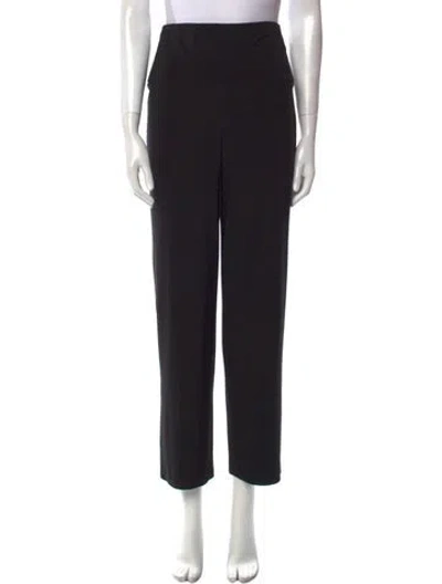 Pre-owned Norma Kamali Straight Leg Pants In Black