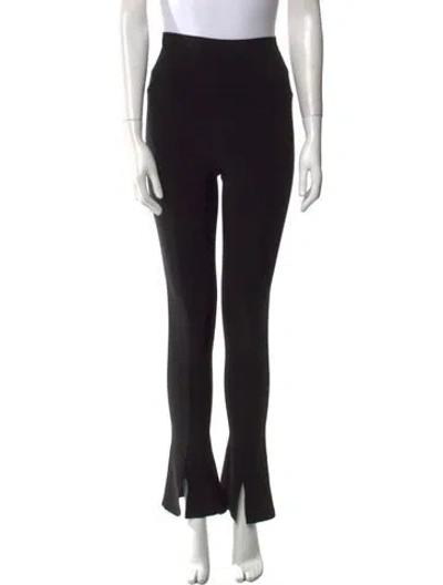 Pre-owned Norma Kamali Straight Leg Pants In Black