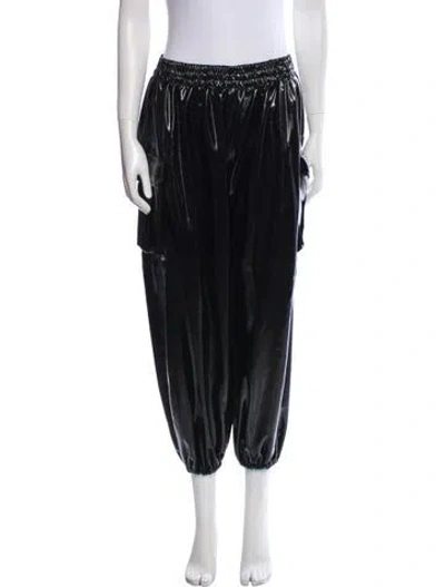 Pre-owned Norma Kamali Straight Leg Pants In Black