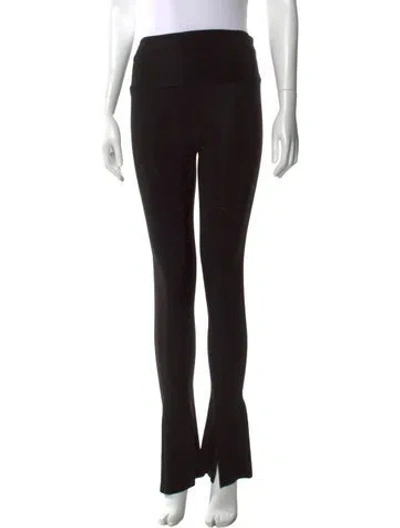 Pre-owned Norma Kamali Straight Leg Pants In Black
