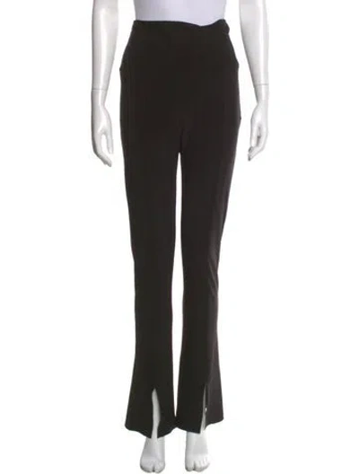 Pre-owned Norma Kamali Straight Leg Pants In Black