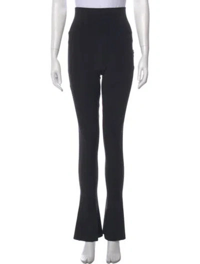 Pre-owned Norma Kamali Straight Leg Pants In Black
