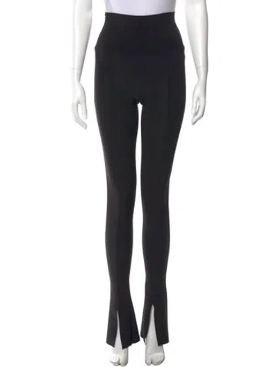 Pre-owned Norma Kamali Straight Leg Pants In Black
