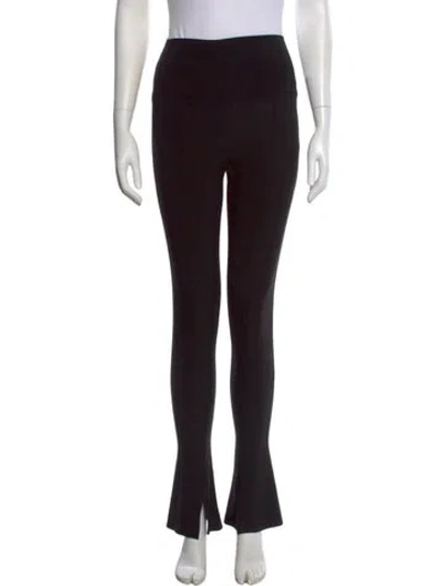 Pre-owned Norma Kamali Straight Leg Pants In Black