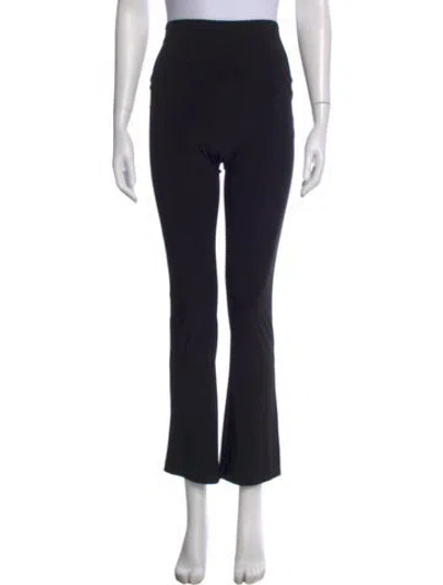Pre-owned Norma Kamali Straight Leg Pants In Black