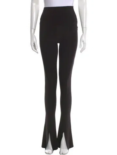Pre-owned Norma Kamali Straight Leg Pants In Black