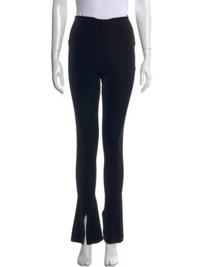 Pre-owned Norma Kamali Straight Leg Pants In Black