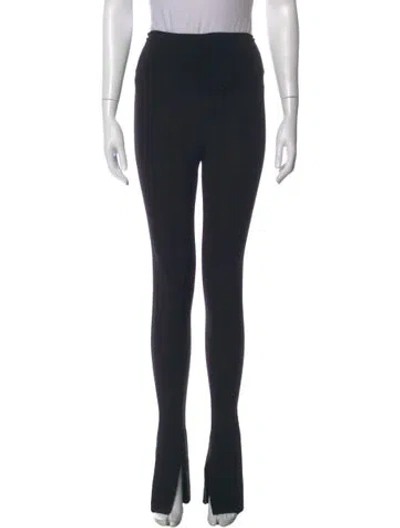 Pre-owned Norma Kamali Straight Leg Pants In Black