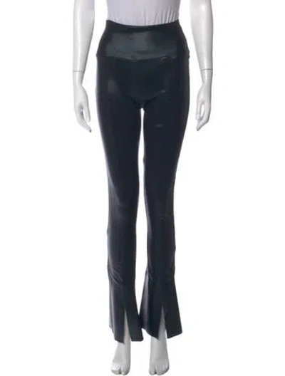 Pre-owned Norma Kamali Straight Leg Pants In Black