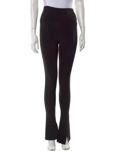 Pre-owned Norma Kamali Straight Leg Pants In Black