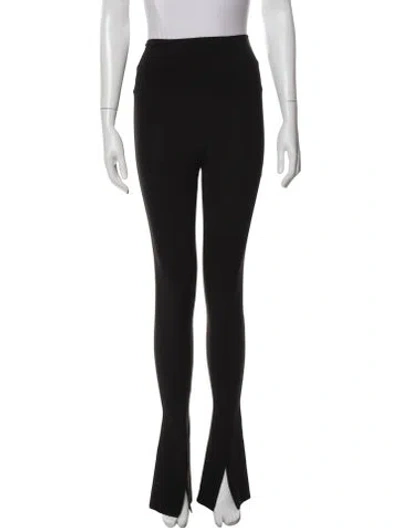 Pre-owned Norma Kamali Straight Leg Pants In Black