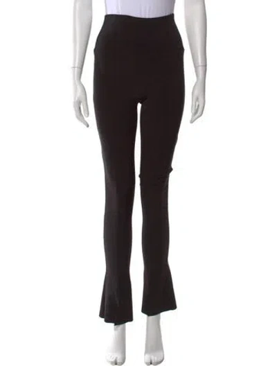 Pre-owned Norma Kamali Straight Leg Pants In Black