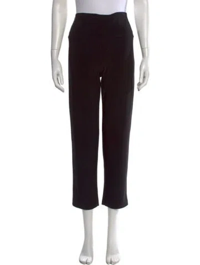 Pre-owned Norma Kamali Straight Leg Pants In Black