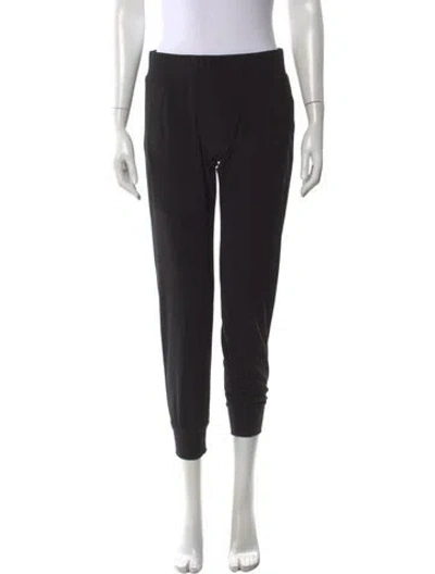 Pre-owned Norma Kamali Straight Leg Pants In Black