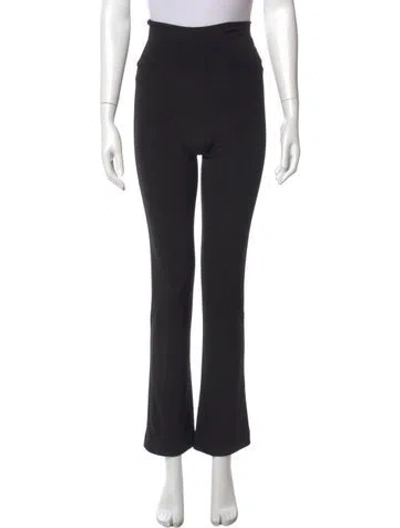 Pre-owned Norma Kamali Straight Leg Pants In Black