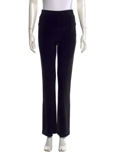 Pre-owned Norma Kamali Straight Leg Pants In Black