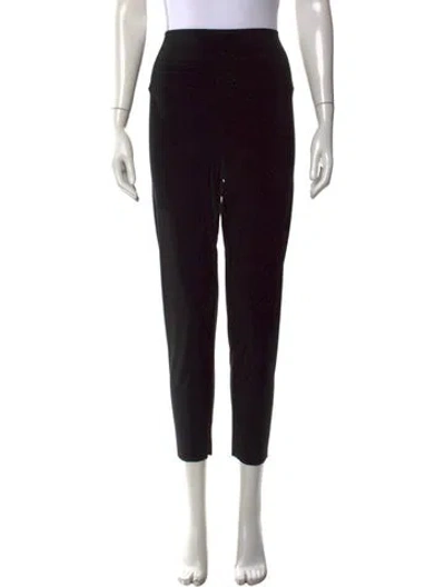 Pre-owned Norma Kamali Straight Leg Pants In Black