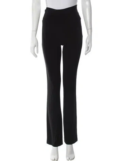 Pre-owned Norma Kamali Straight Leg Pants In Black