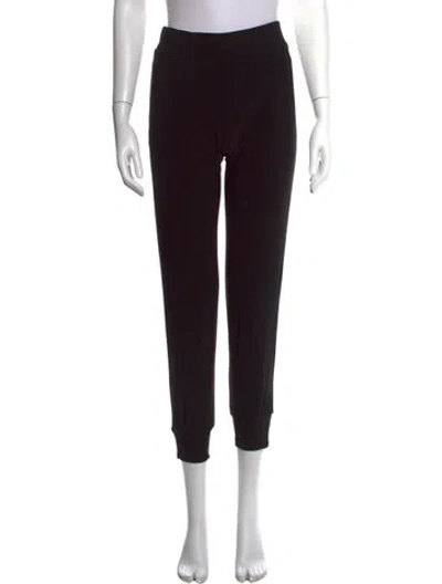 Pre-owned Norma Kamali Straight Leg Pants In Black