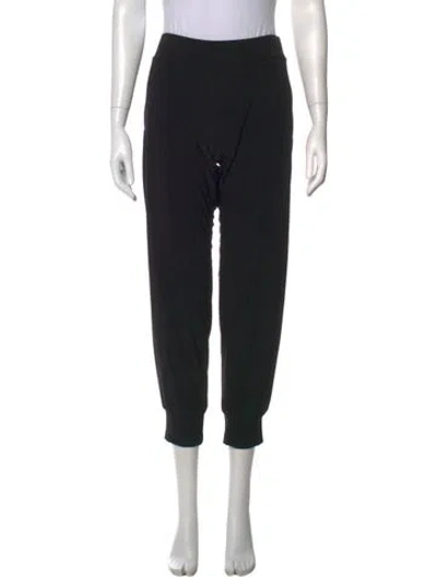 Pre-owned Norma Kamali Straight Leg Pants In Black