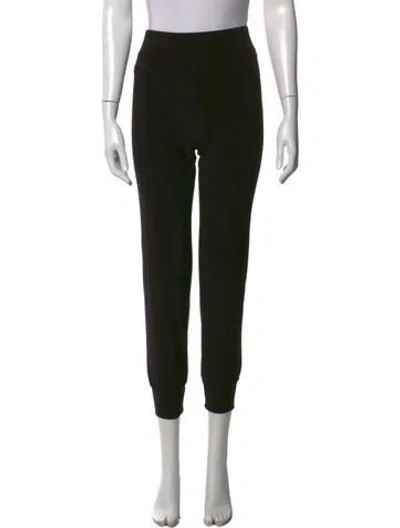 Pre-owned Norma Kamali Straight Leg Pants In Black