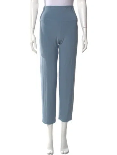 Pre-owned Norma Kamali Straight Leg Pants In Blue