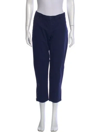 Pre-owned Norma Kamali Straight Leg Pants In Blue