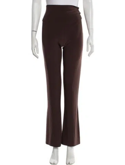 Pre-owned Norma Kamali Straight Leg Pants In Brown