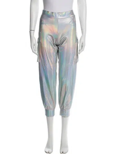 Pre-owned Norma Kamali Straight Leg Pants In Gray