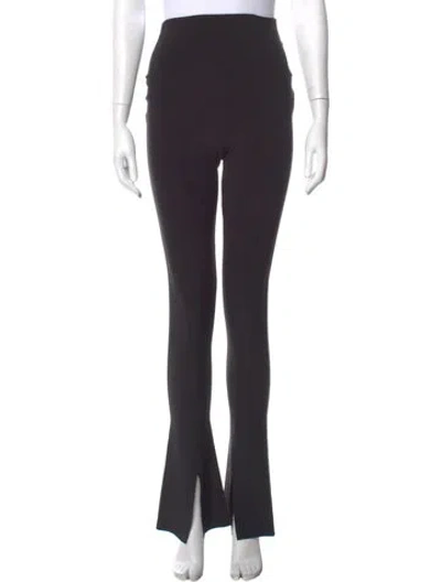 Pre-owned Norma Kamali Straight Leg Pants In Gray