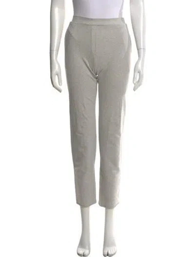 Pre-owned Norma Kamali Straight Leg Pants In Gray