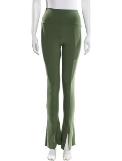 Pre-owned Norma Kamali Straight Leg Pants In Green
