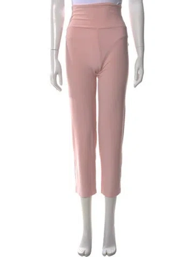 Pre-owned Norma Kamali Straight Leg Pants W/ Tags In Pink
