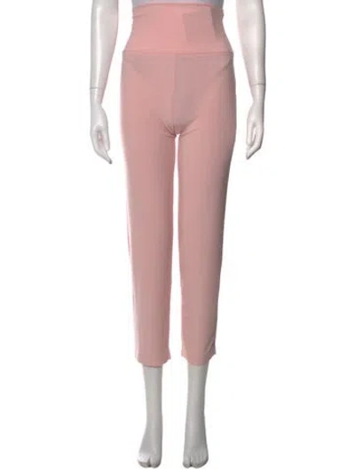 Pre-owned Norma Kamali Straight Leg Pants W/ Tags In Pink