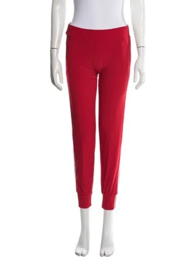 Pre-owned Norma Kamali Straight Leg Pants W/ Tags In Red